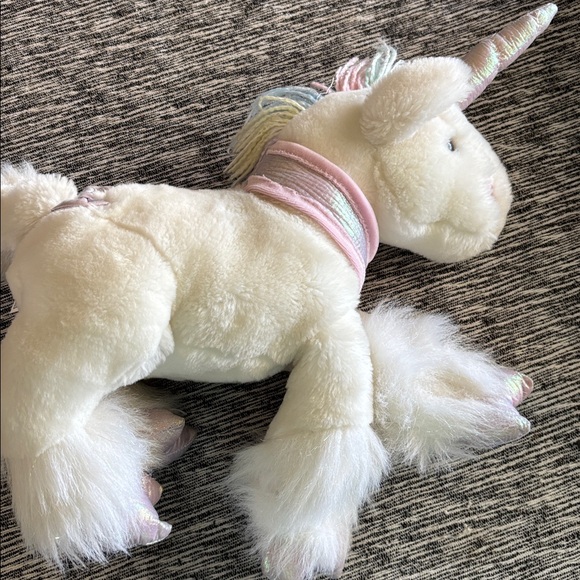 Commonwealth Other - COMMONWEALTH 2001 Pastel Rainbow Sparkle Unicorn Plush RARE